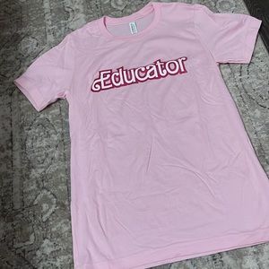 Barbie Style Teacher Educator Tee